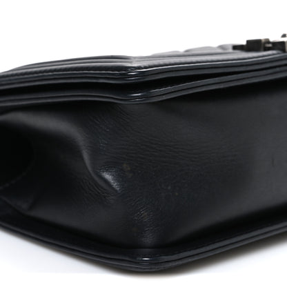 Chanel Lambskin Quilted Medium Boy Flap Black 9 of 10