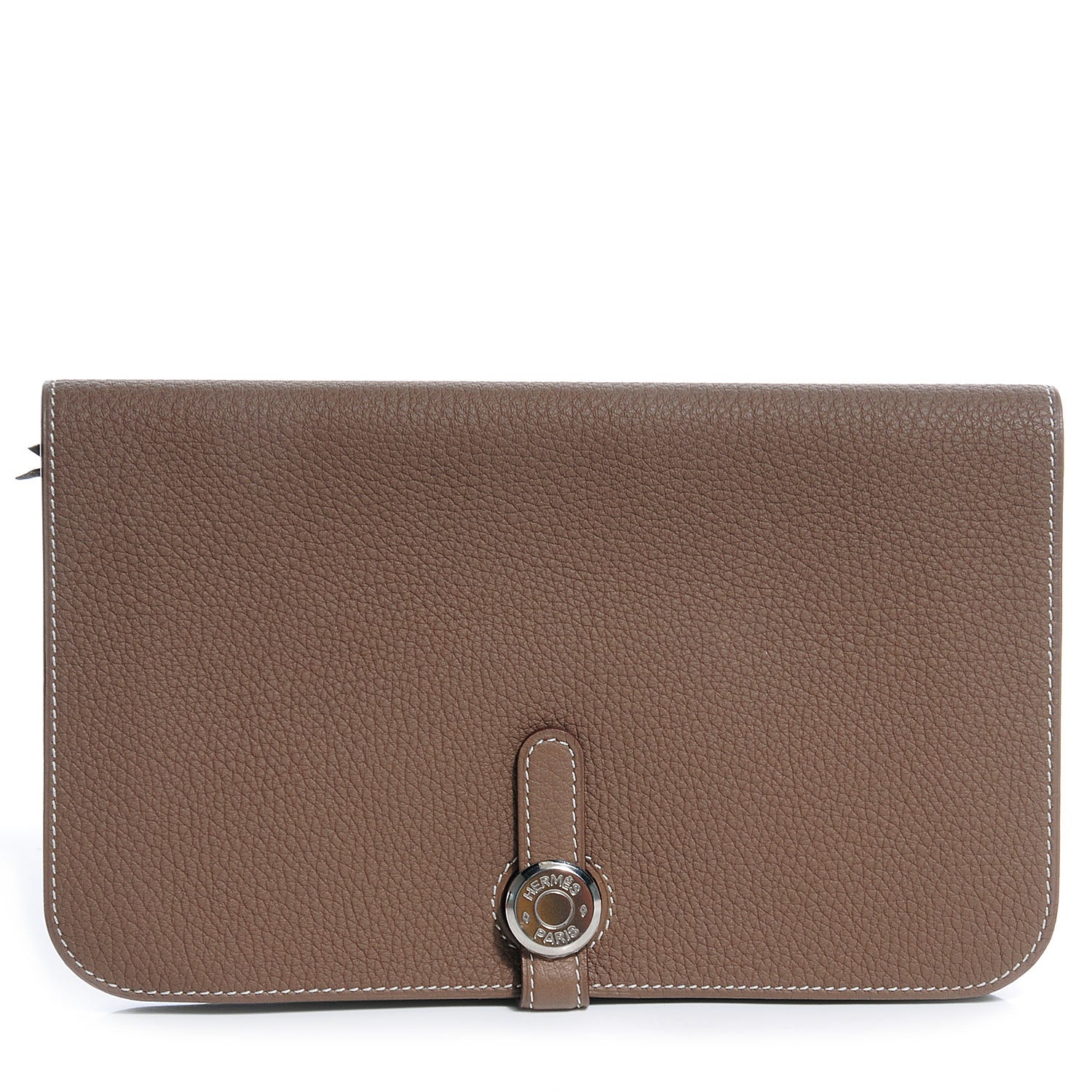 Hermes Togo Dogon Combined Wallet Etoupe 1 of 9