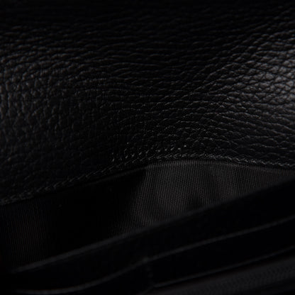 Gucci Calfskin Petite GG Marmont Wallet Chain Bag Black 8 of 12
