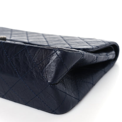 Chanel Aged Calfskin Quilted 2.55 Reissue 227 Flap Navy Blue 9 of 9