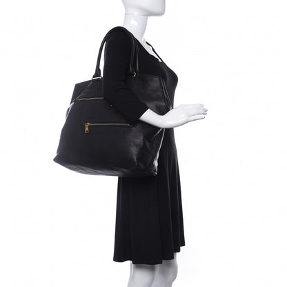 Prada Soft Calf Tote Black 2 of 9