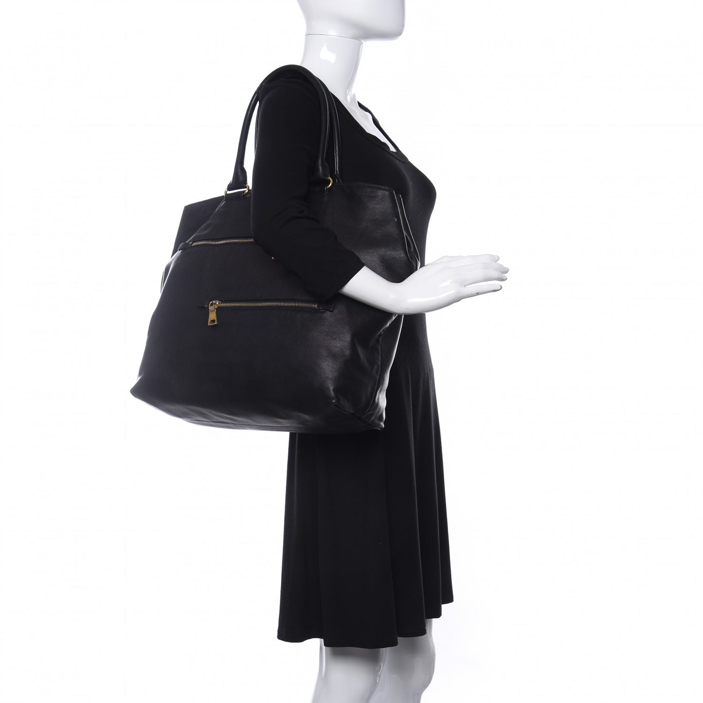 Soft Calf Tote Black