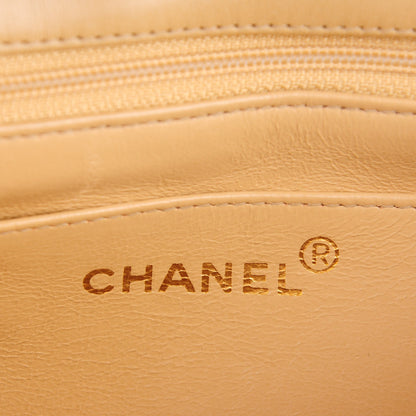 Chanel Lambskin Quilted Mini Square Flap Beige 7 of 10