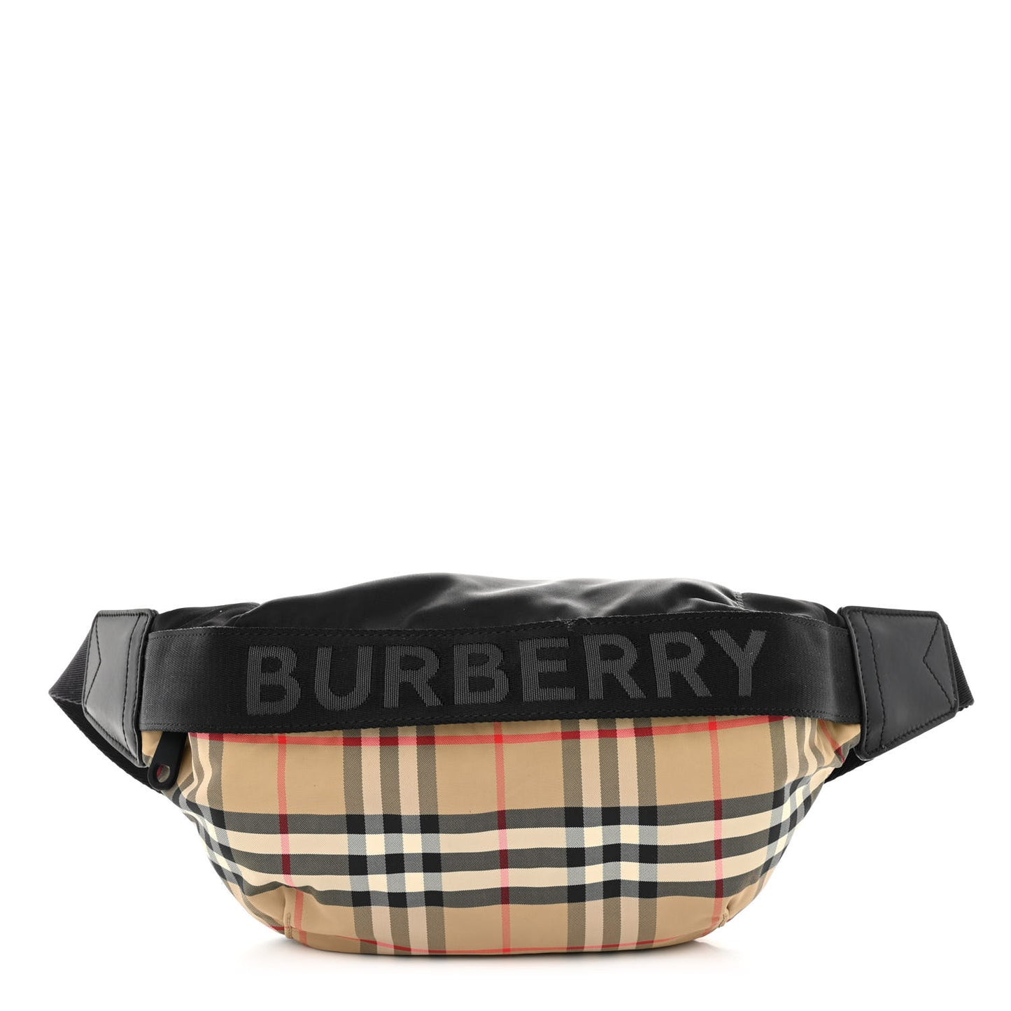 Nylon Vintage Check Sonny Bum Bag Archive Beige Black