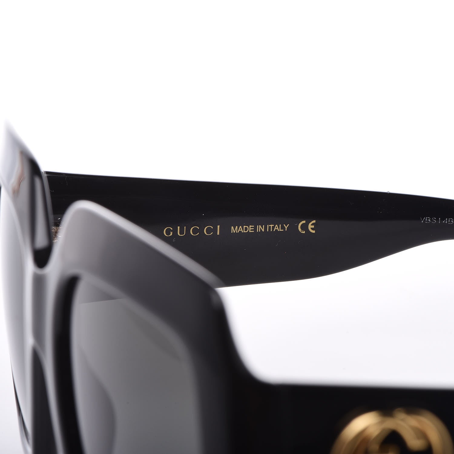 Gucci Acetate Square Frame Sunglasses GG0053S Black 6 of 7