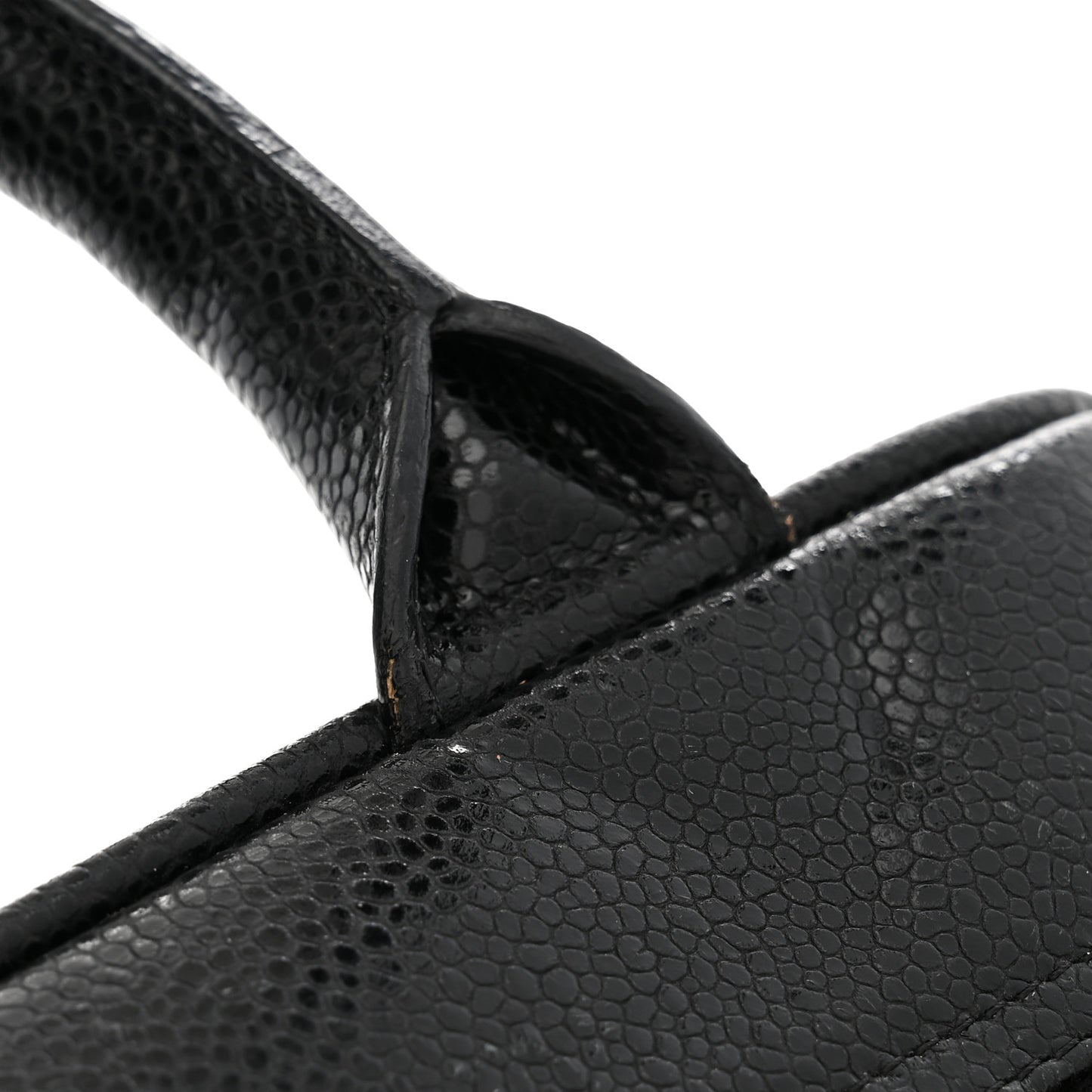 Caviar Quilted Small Bowler Black