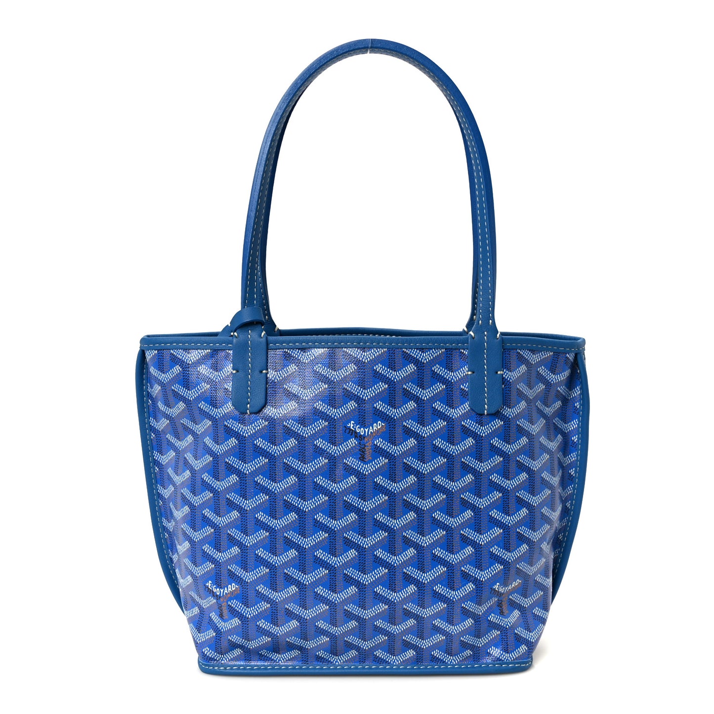Goyardine Reversible Mini Anjou Sky Blue