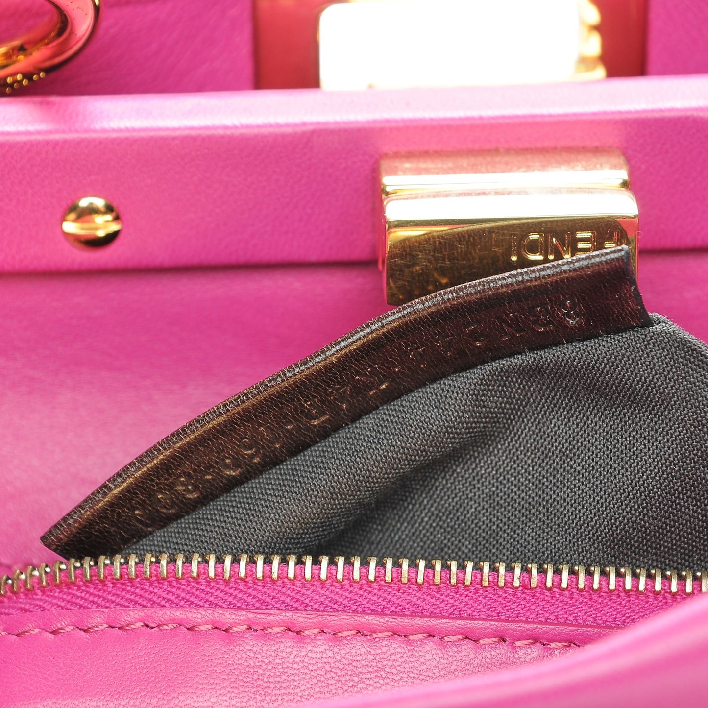 Nappa Mini Peekaboo Iconic Satchel Magenta