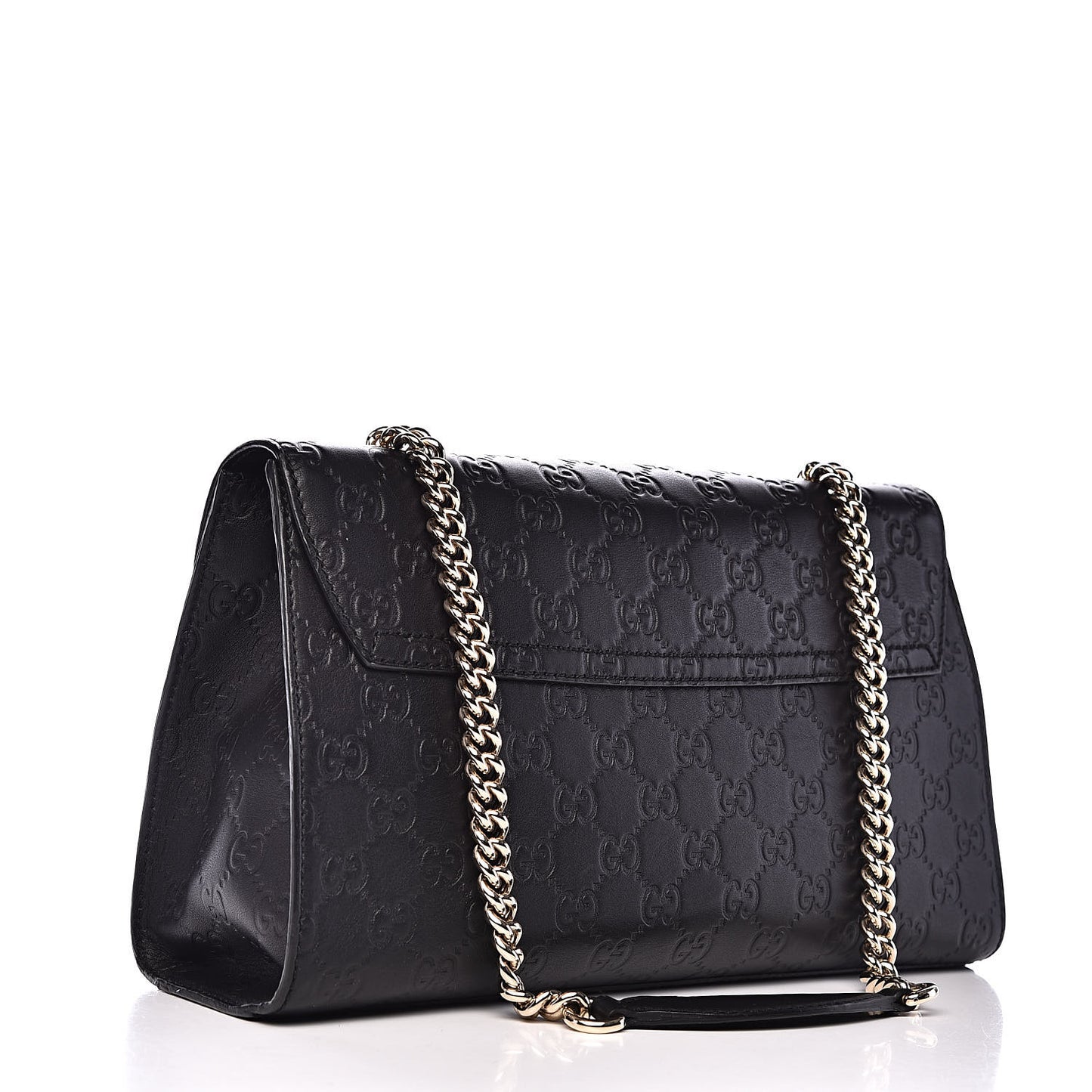 Guccissima Medium Emily Chain Shoulder Bag Black