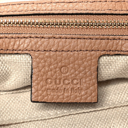 Gucci Pebbled Calfskin Large Soho Hobo Camelia 6 of 12