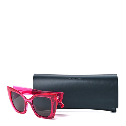 Saint Laurent Acetate Butterfly Frame Sunglasses SL552 Pink 8 of 8