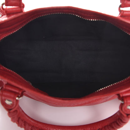 Balenciaga Agneau Giant 12 Silver Hardware Mini City Rouge Cardinal 5 of 7