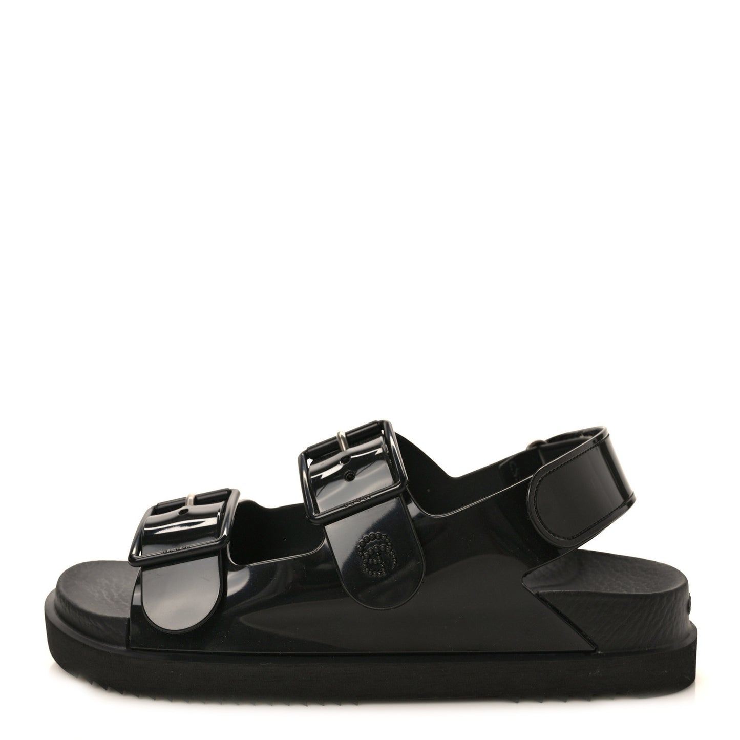 Rubber Mini Double G Womens Isla Dad Sandals 37 Black