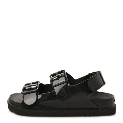 Gucci Rubber Mini Double G Womens Isla Dad Sandals 37 Black 1 of 8