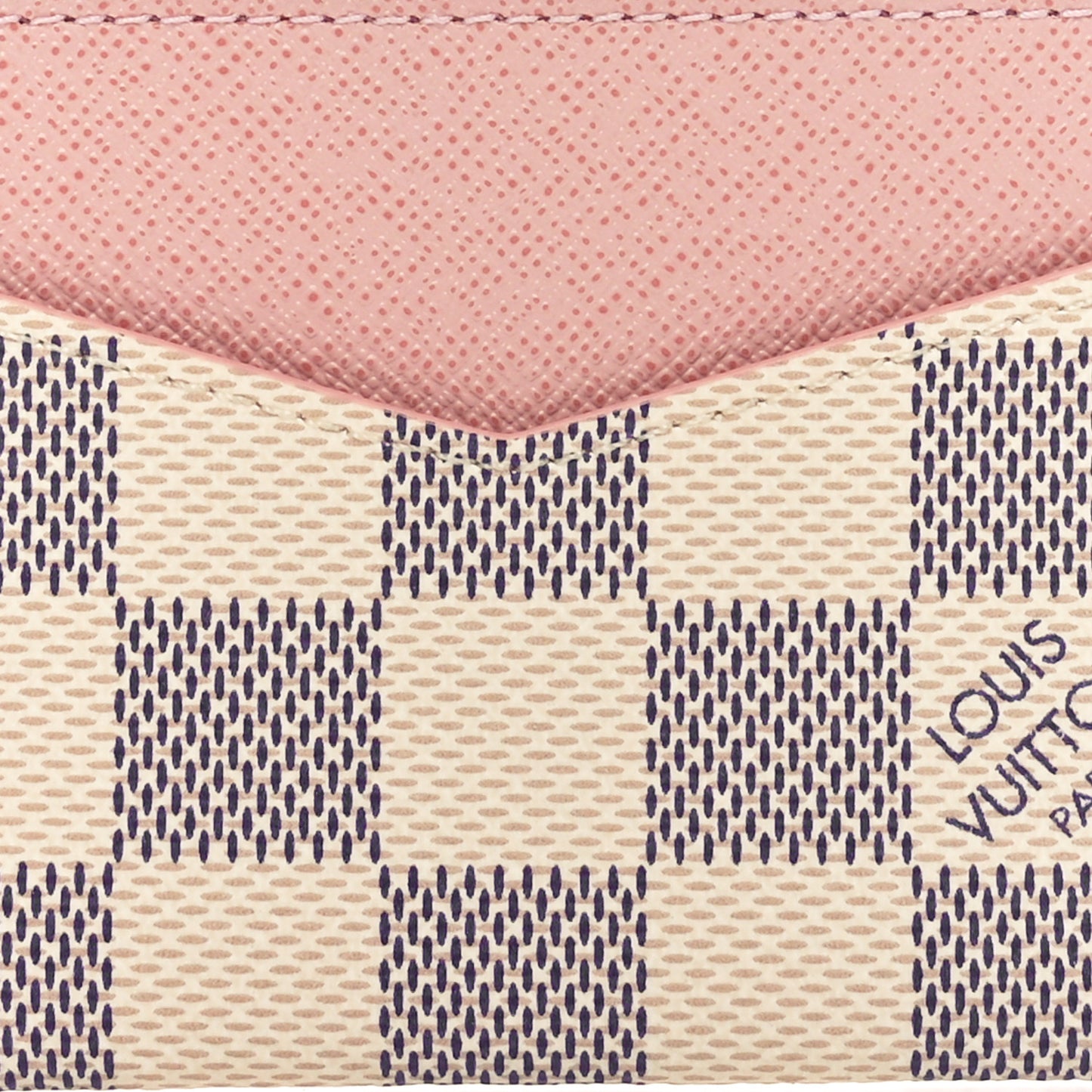 Damier Azur Daily Card Holder Rose Ballerine