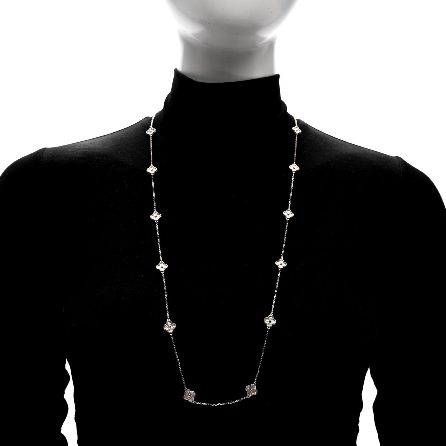18K Rose Gold 16 Motifs Sweet Alhambra Necklace