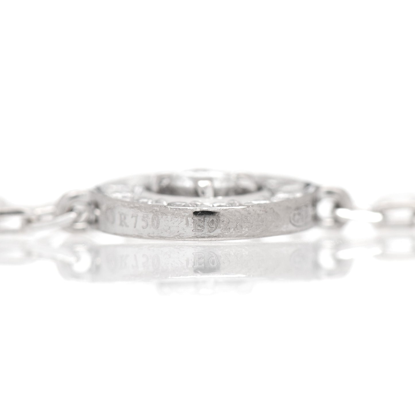 18K White Gold Diamond Ava Round Bracelet
