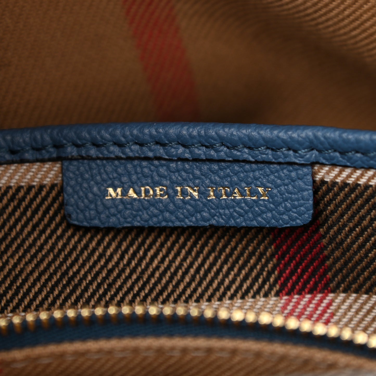Soft Grain Calfskin Small Buckle Tote Steel Blue