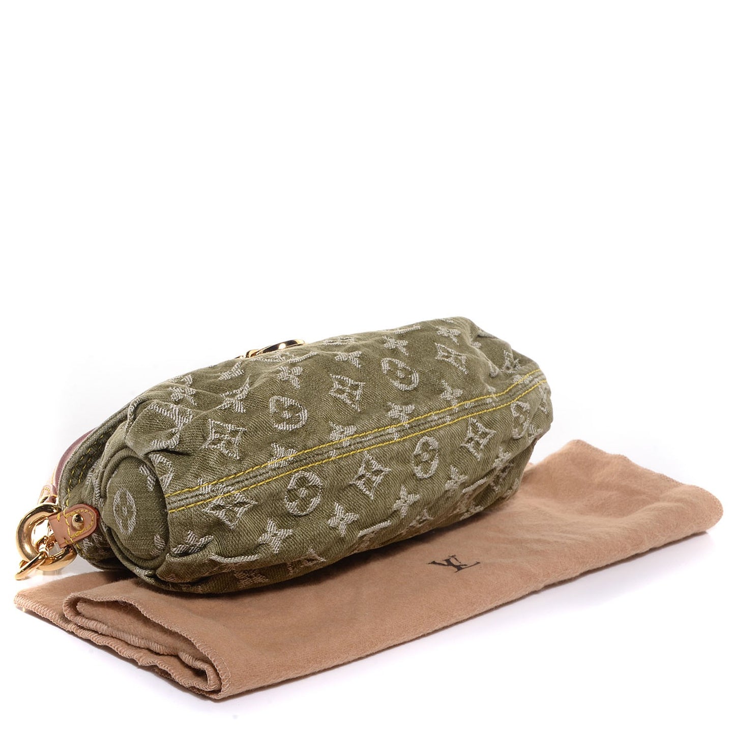 Monogram Denim Mini Pleaty Lichen