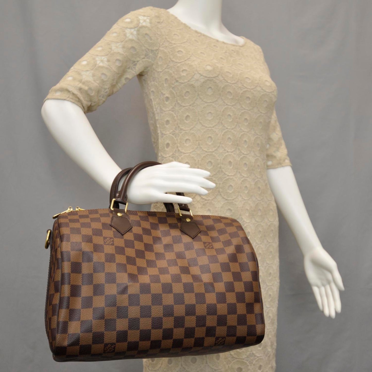 Damier Ebene Speedy Bandouliere 30