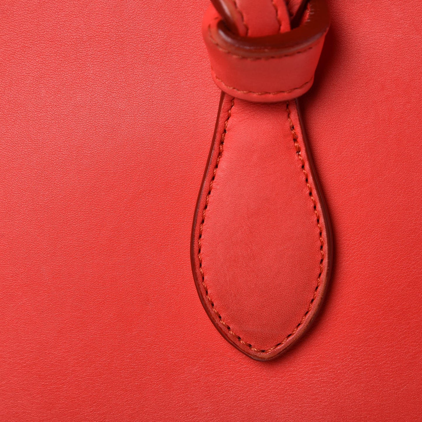 Smooth Calfskin Small Tie Knot Tote Red