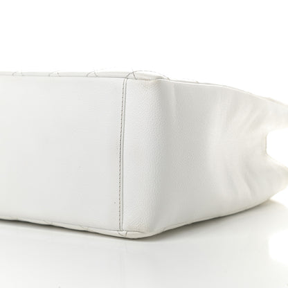 Chanel Caviar Quilted Grand Shopping Tote GST White 10 of 16
