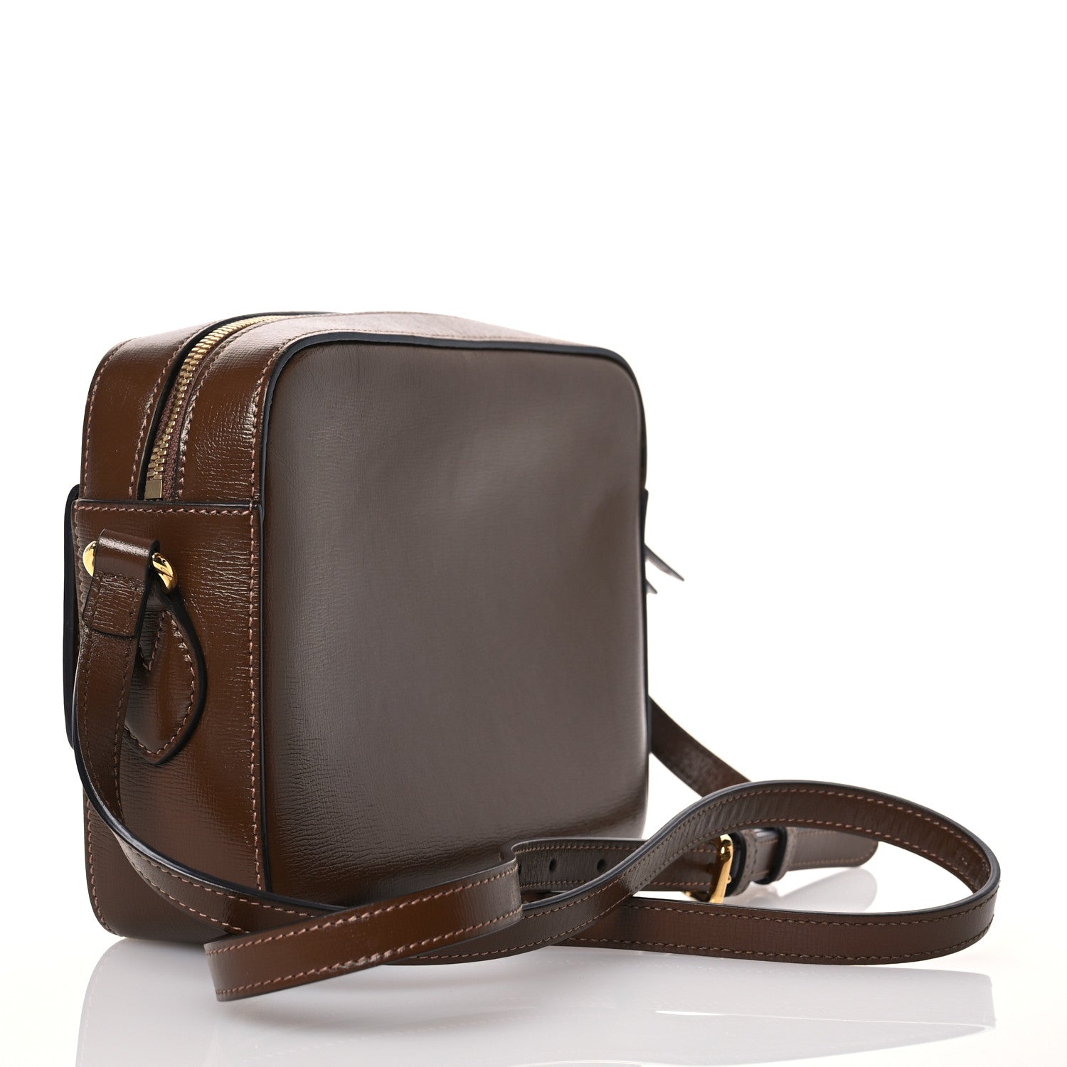 Gucci Azalea Calfskin Small Horsebit 1955 Shoulder Bag Brown Sugar 3 of 14