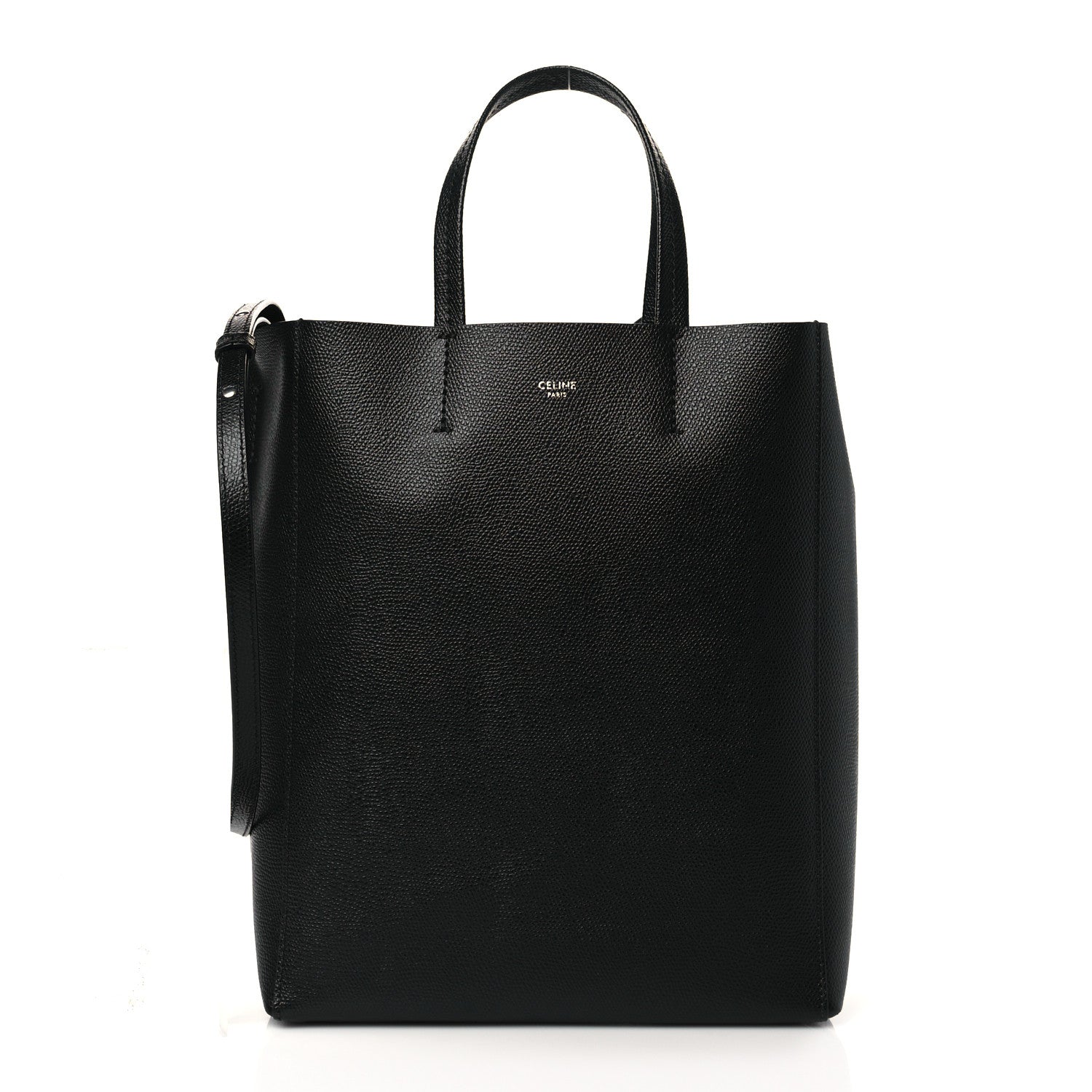 Celine Grained Calfskin Small Vertical Cabas Black 1 of 10