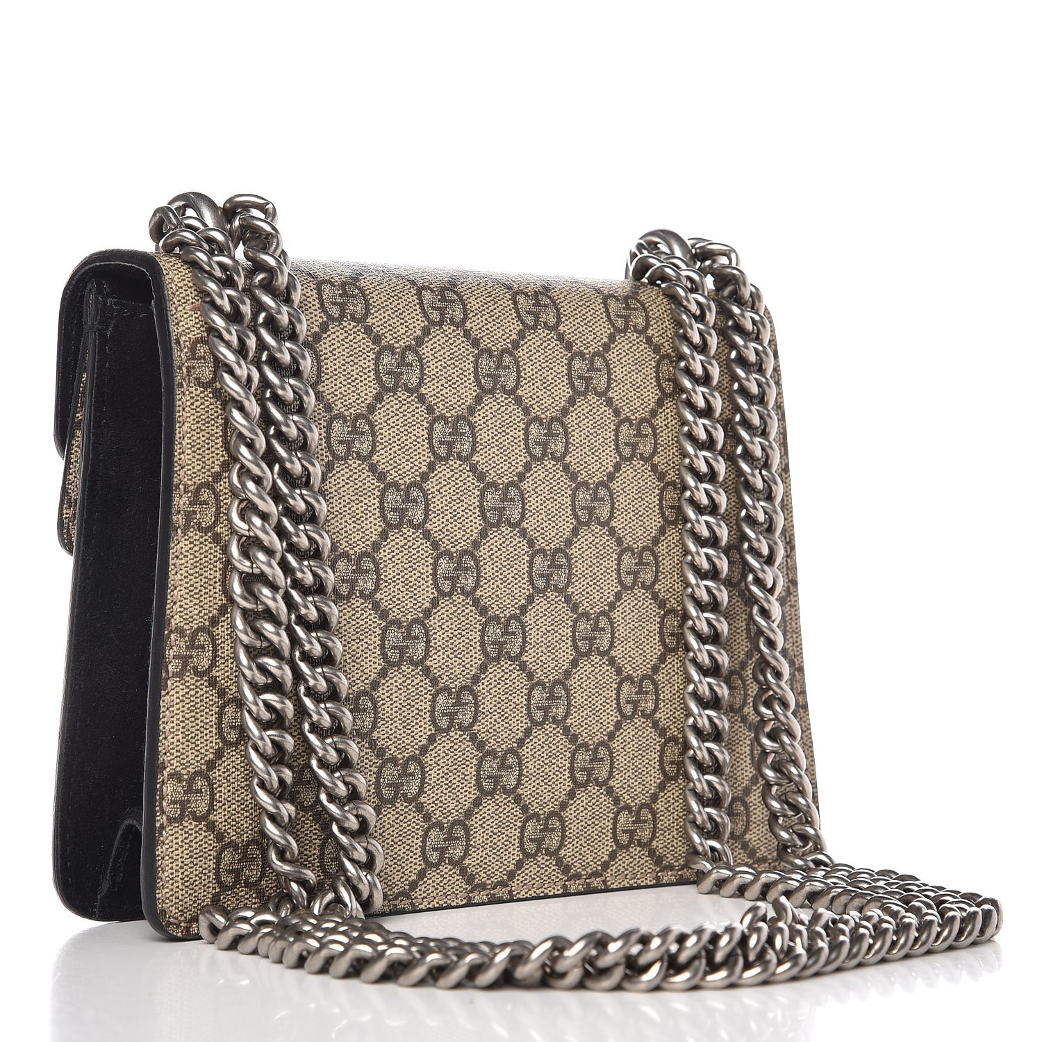 Gucci GG Supreme Monogram Mini Dionysus Shoulder Bag Black 3 of 7
