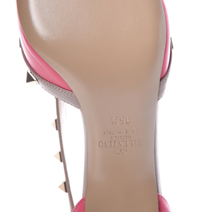 Valentino Garavani Calfskin Nappa Rockstud Cross Strap D'Orsay 55mm Pumps 35.5 Shadow Pink Poudre 6 of 10