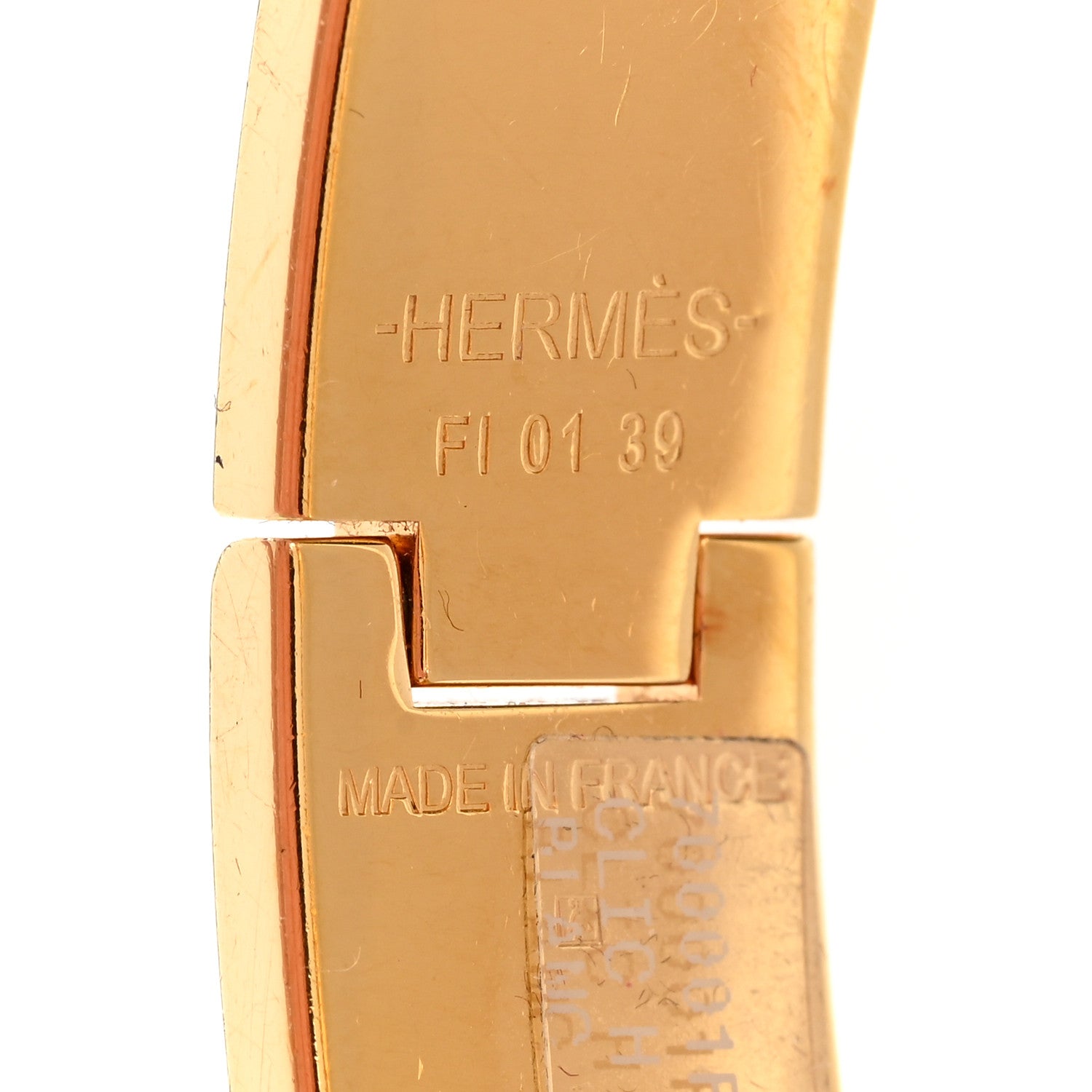 Hermes Enamel Narrow Clic Clac H Bracelet PM White 4 of 5
