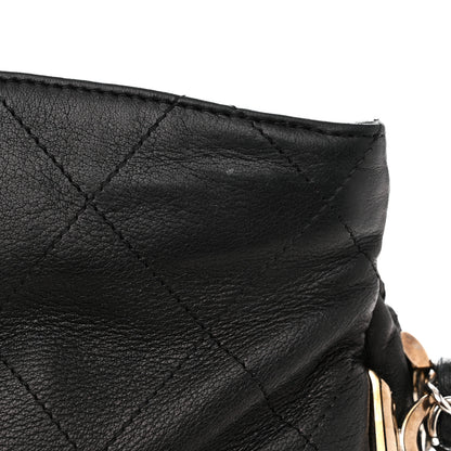 Chanel Lambskin Stitched Medium Ultimate Soft Tote Black 11 of 13