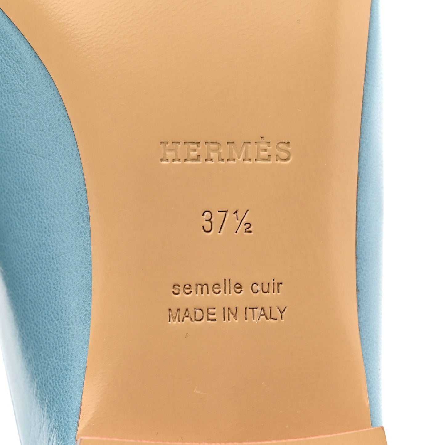 Goatskin Rivoli Mules 37.5 Bleu Dorset