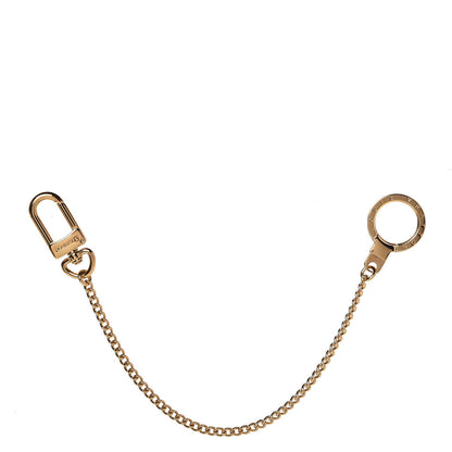 Louis Vuitton Metal Pochette Extender Key Ring Chain Gold 1 of 4
