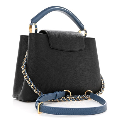 Louis Vuitton Taurillon Capucines BB Black General Blue 3 of 9