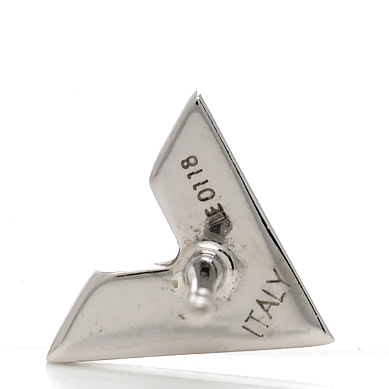 Louis Vuitton Essential V Stud Earrings Silver 4 of 5