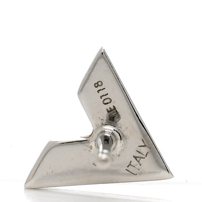 Louis Vuitton Essential V Stud Earrings Silver 4 of 5