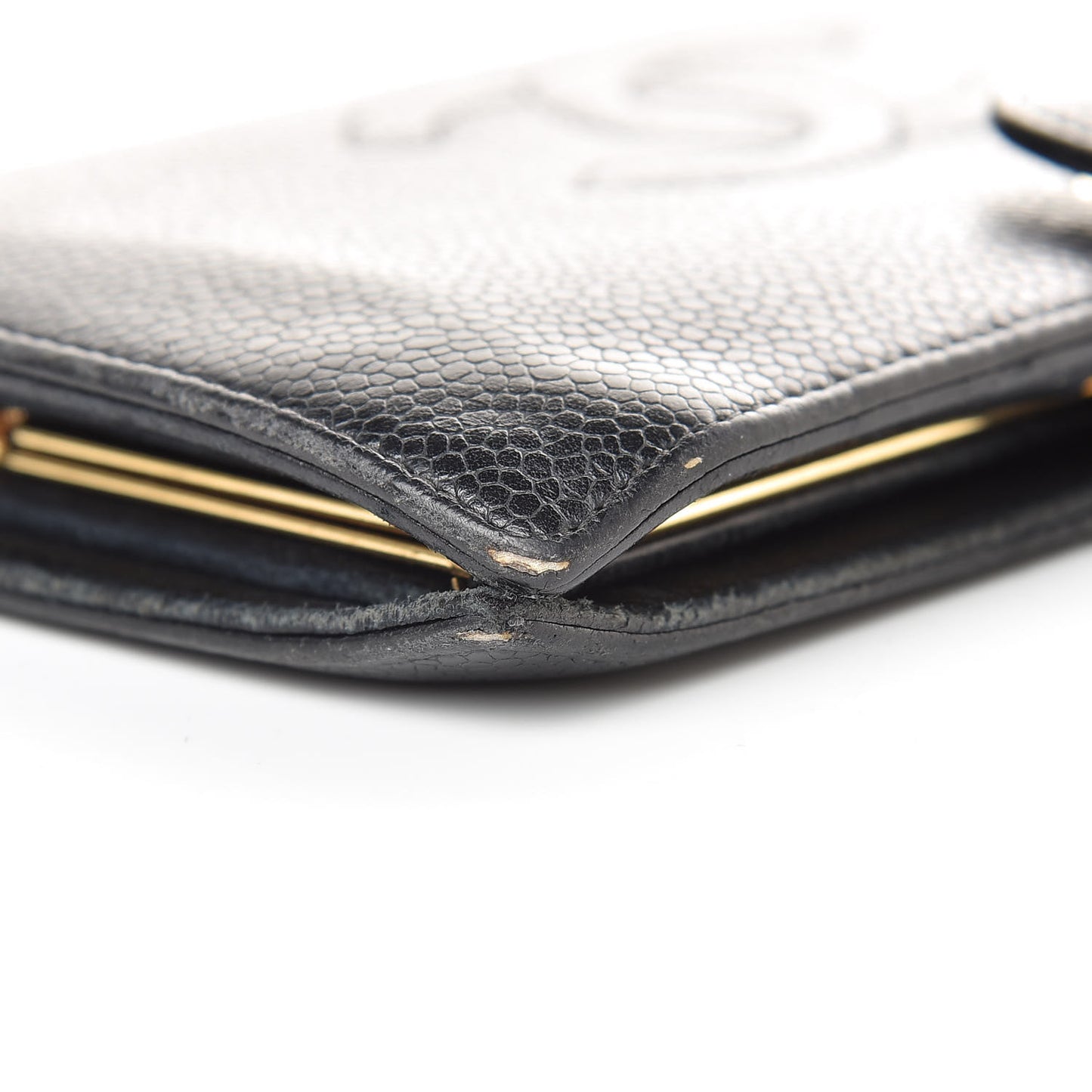 Caviar Timeless CC French Wallet Black