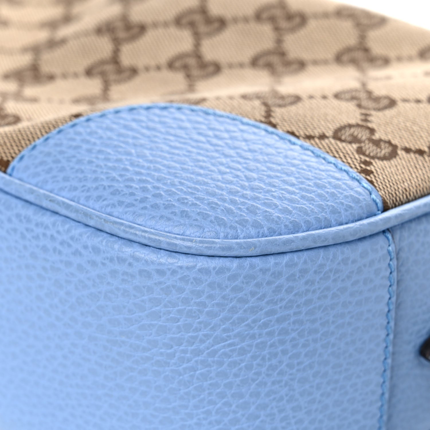 Gucci Monogram Mini Bree Messenger Bag Beige Mineral Blue 11 of 11