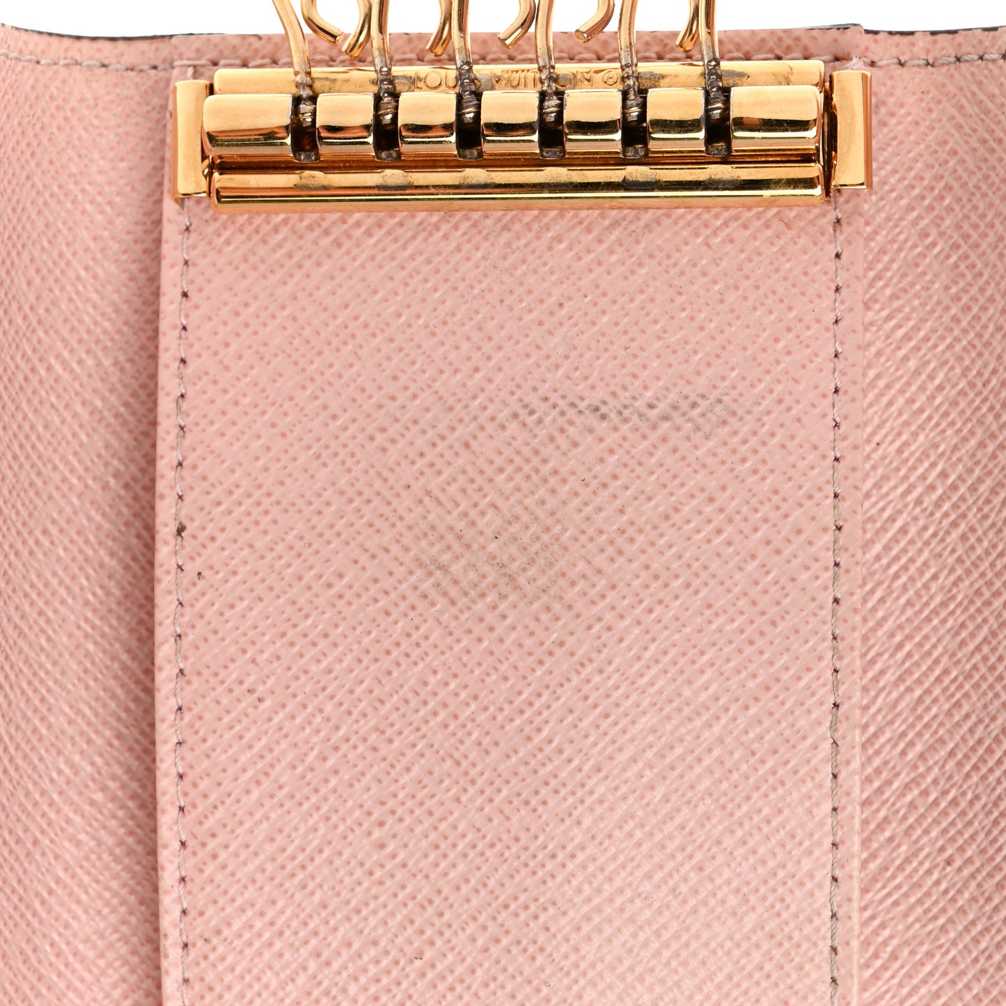 Damier Ebene Multicles 6 Key Holder Rose Ballerine