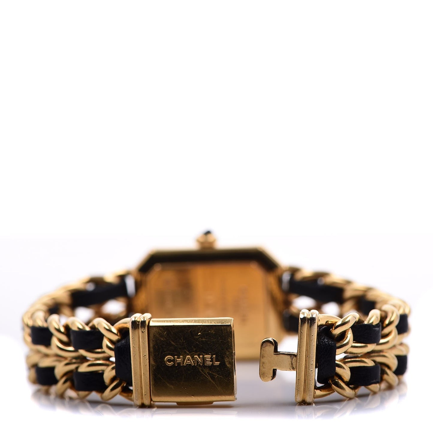 Stainless Steel Lambskin 20mm Chain Premiere Quartz Watch Gold L