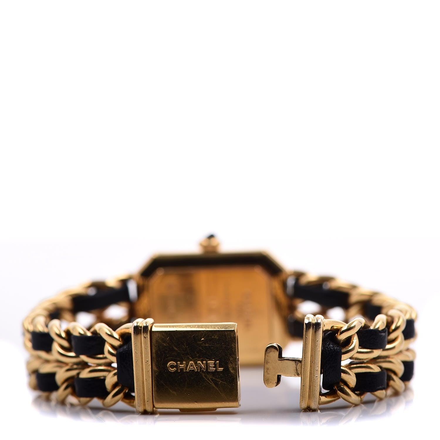Chanel Stainless Steel Lambskin 20mm Chain Premiere Quartz Watch Gold L 6 of 6