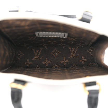 Louis Vuitton X FORNASETTI Calfskin Architettura Petit Sac Plat Black White 5 of 9