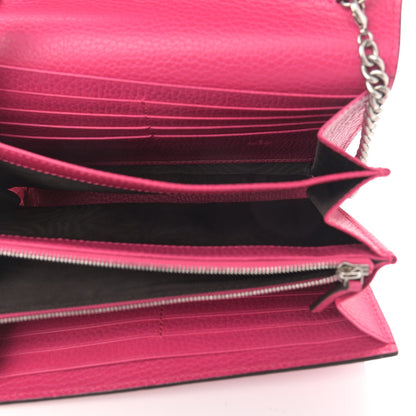 Gucci Dollar Calfskin Crystal Mini Dionysus Chain Wallet Box Pink 5 of 10