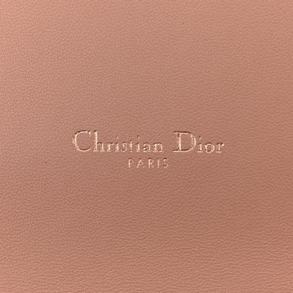 Christian Dior Iridescent Metallic Lambskin Cannage Caro Pouch with Chain Pink 6 of 10