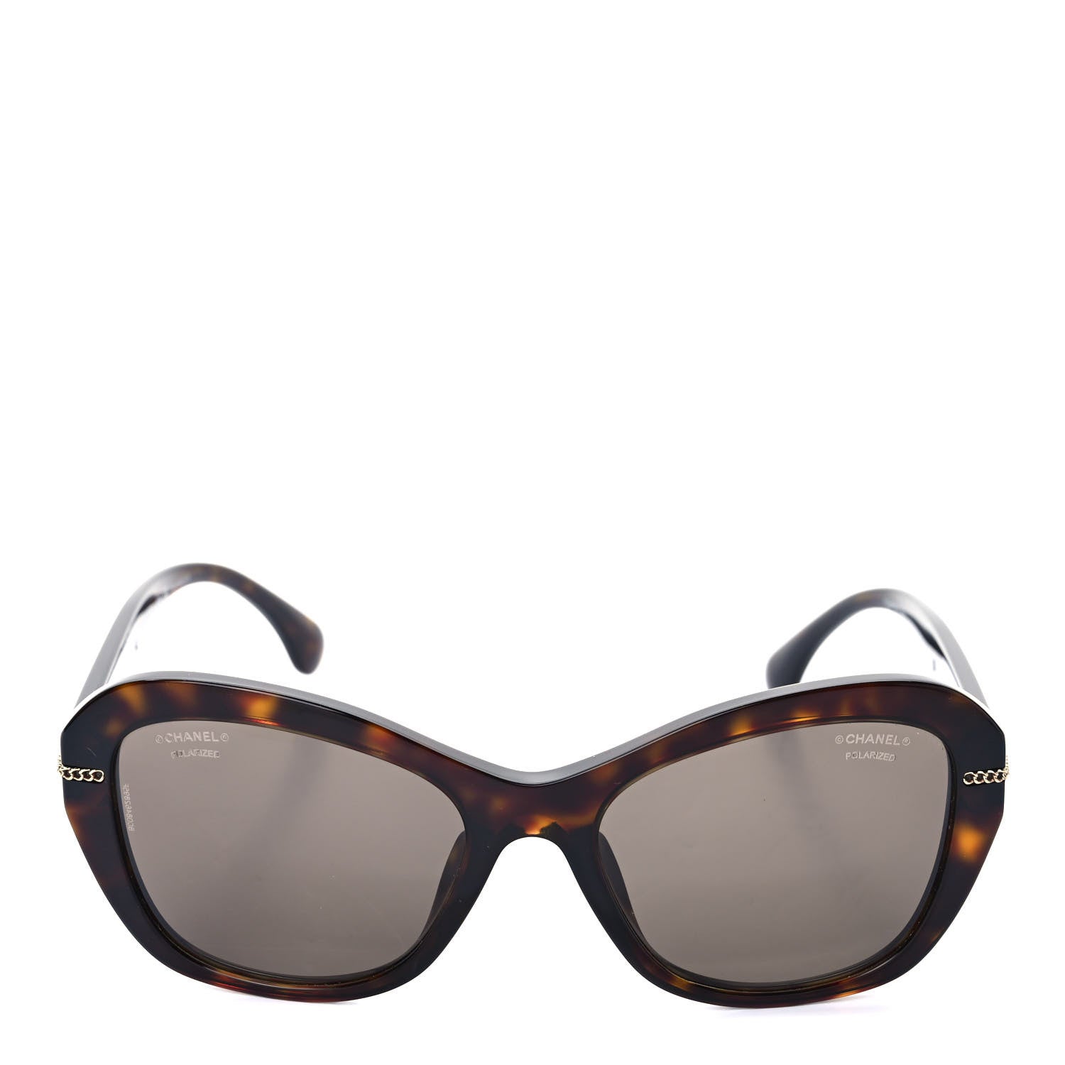 Chanel Acetate Polarized CC Butterfly Sunglasses 5510 Dark Tortoise 2 of 8