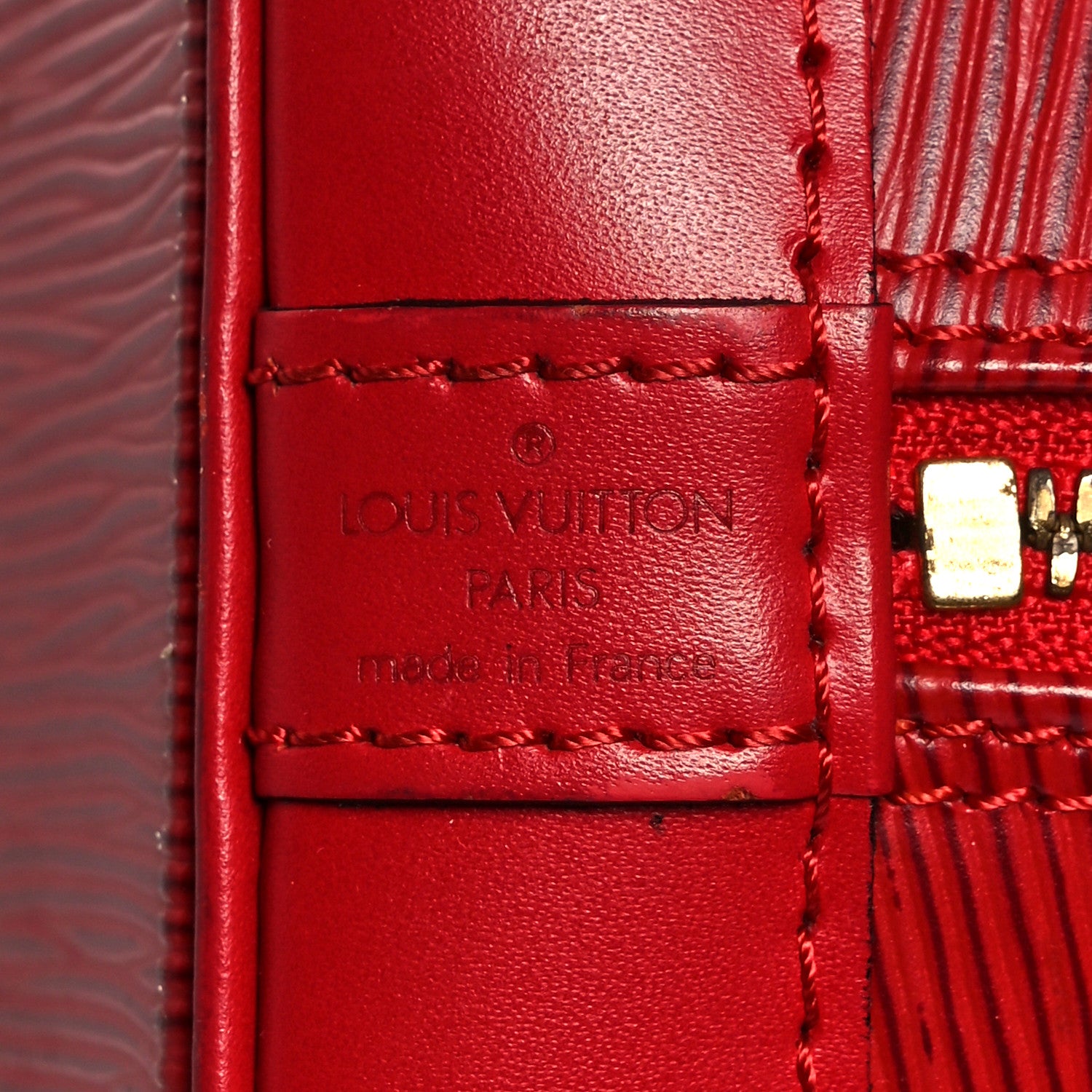 Louis Vuitton Epi Alma PM Castillan Red 7 of 23