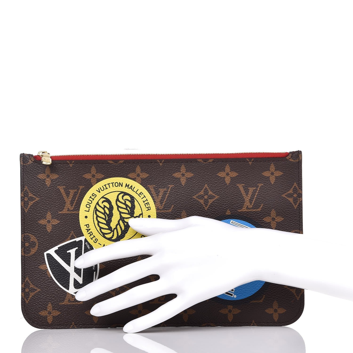 Louis Vuitton Monogram World Tour Neverfull MM GM Pochette 2 of 9