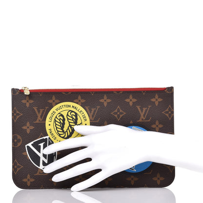 Louis Vuitton Monogram World Tour Neverfull MM GM Pochette 2 of 9