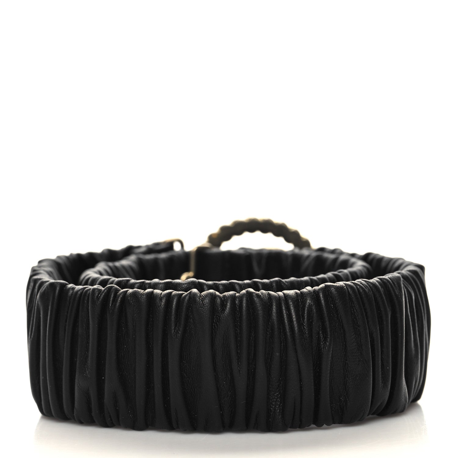 Gucci Calfskin Elastic Torchon Double G Belt 85 34 Black 2 of 4